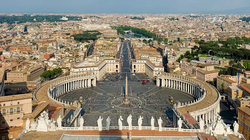 St. Peter's Square (Rome), 1656–1667, by Gian Lorenzo Bernini