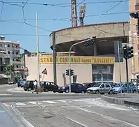 Entrance of the stadium