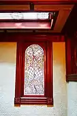 Stained glass windows (ceiling and wall)