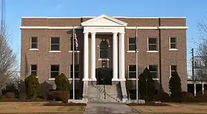 Stanton County courthouse in Johnson City (2010)