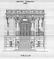 Front view of the Stathatos Mansion entrance