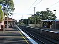 Southbound view from Platform 1 in November 2007