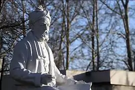 The statue of Ferdowsi in Tus, Iran.