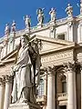 The 17th century Baroque architectural style used in St Peter's Basilica, Rome.