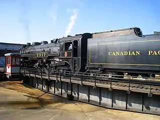 No. 2317 when it was turned on a turntable, August 2009.