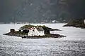 Steilene Lighthouse off Nesodden in Akershus County