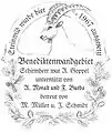 Bronze plate on the history of the ibex family on the Benediktenwand