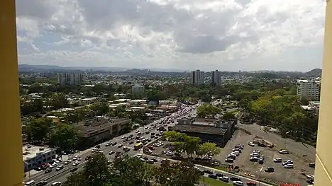 PR-17 (left) at its junction with PR-41 (right)