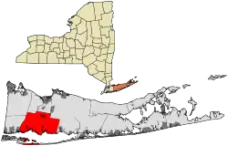 Location in Suffolk County