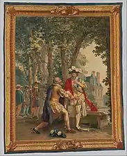 Sully at the feet of Henry IV, Gobelins Manufactory (1788–92)