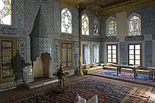Interior of the Hünkâr Kasrı (sultan's private pavilion) attached to the New Mosque