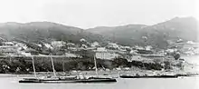 Old photo of long boat