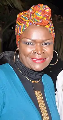 Suzzana Owiyo at a Fashion Gala in Nairobi in 2016