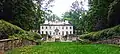View of house with terraces and cascading fountain