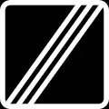 End of maximum recommended speed (in km/h)