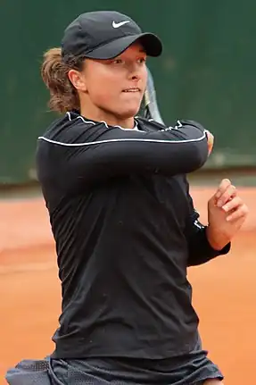 Image 16Iga Świątek, 2022 women's singles champion. It was her third major title. (from US Open (tennis))