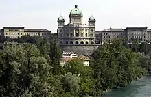 Federal Palace from the South, with the West and East wings
