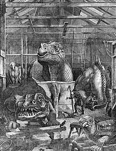 Benjamin Waterhouse Hawkins' studio in Sydenham, where he made the Crystal Palace Dinosaurs.