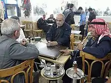 Image 8A coffeehouse in Damascus (2003) (from Coffee culture)