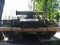 T-80 Tank with unditching beam