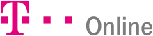 Historical T-Online logo 1995 to 25 March 2019