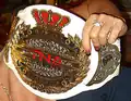The original design of the Knockouts Championship around the shoulder of a then Knockouts Champion.