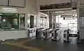 The ticket barriers
