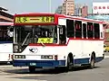 Fuso MK117JL bus chassis  with 6D16 engine in Taiwan.