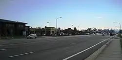 185th Avenue looking south from Sunset Highway
