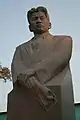 Temirbenk Zhurgenov monument in front of the Kazakh National Academy of Arts, Almaty, Kazakhstan