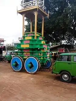Temple chariot in Bannur, Mysore.