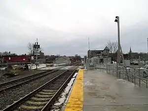 Temporary platform used in 2016–17