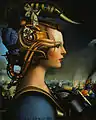 Temptress II, oil on board