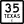 Business&nbsp;State Highway 35-E marker