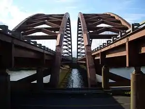 The view from below the bridge