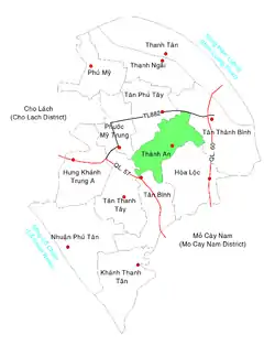 Location in Mỏ Cày Bắc District