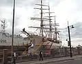 Europa in a shipyard in Cape Town, South Africa