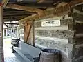 The Henry Cabin was originally located in Woodsbend, in Morgan County, Kentucky