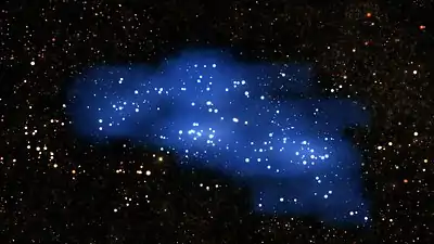 Visualization of the Hyperion proto-supercluster found within COSMOS seen by VIMOS.
