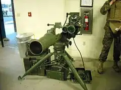 A ground-mounted TOW system.