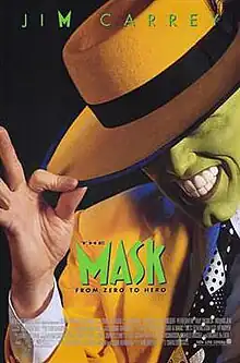 A green faced man in yellow suit and hat