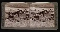 Stereo card of the temple (1904)
