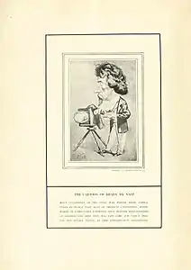 Thomas Nast cartoon of Mathew Brady at "work"