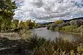 The Rio Grande bordering the western side property
