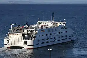 Rear view of the ferry