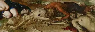 dead bodies in various stages of decay