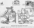 Dame Wales complains as botanist John Storrie and Morgan quarrel, both playing the crwth.
