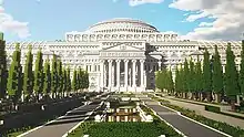 A view of The Uncensored Library from the front, illustrating the overall design.