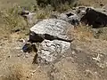 Remains of a khachkar near the church