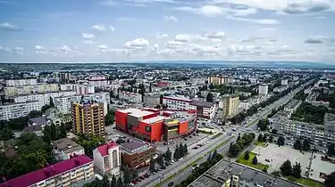 Aerial vew of the city